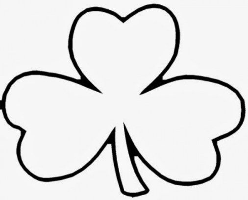 Free printable shamrock coloring pages