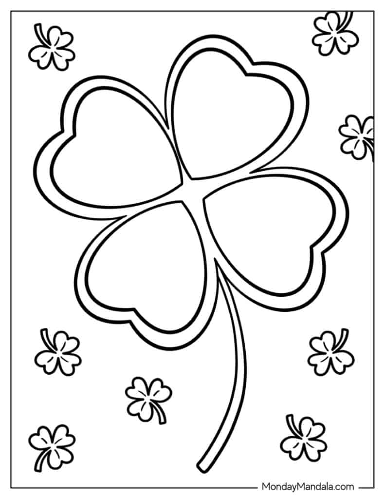 St patricks day coloring pages free pdf printables