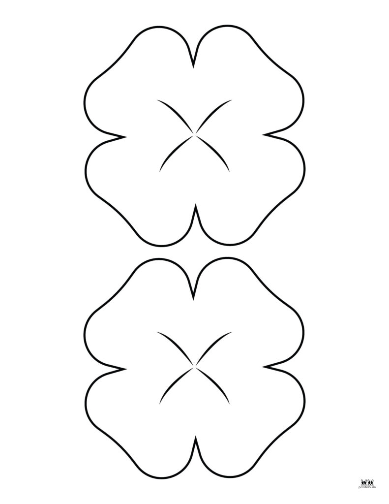 Shamrock templates coloring pages