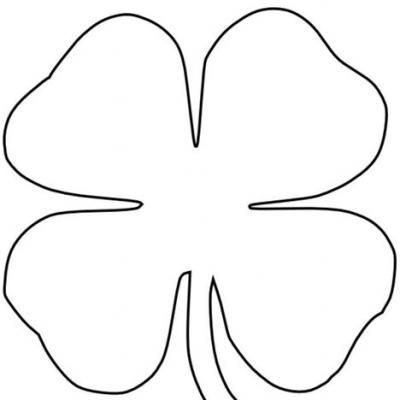 Four leaf clover coloring page leaf coloring page four leaf clover drawing clover leaf