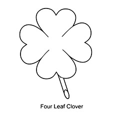 Top free printable four leaf clover coloring pages online