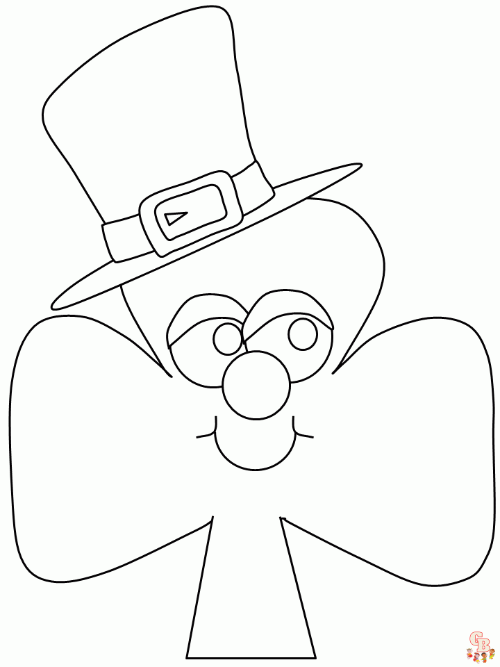 Shamrock coloring pages free printable and easy to color