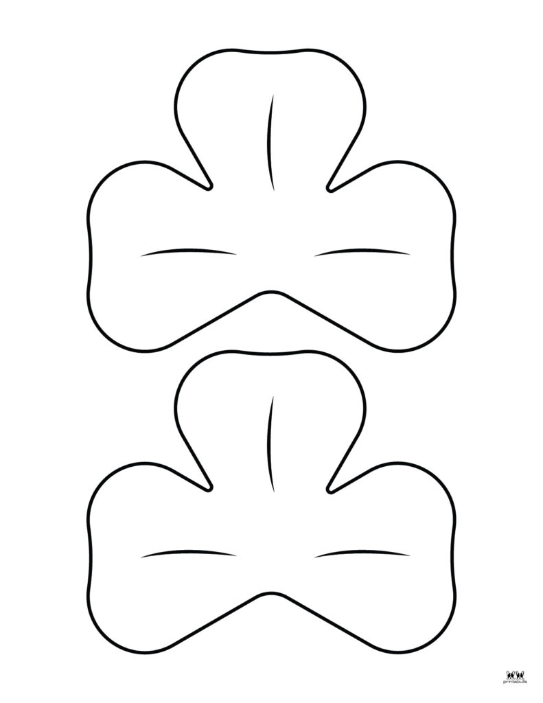 Shamrock templates coloring pages