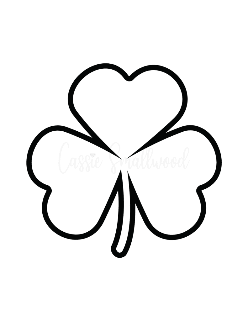 Unique shamrock templates free printable