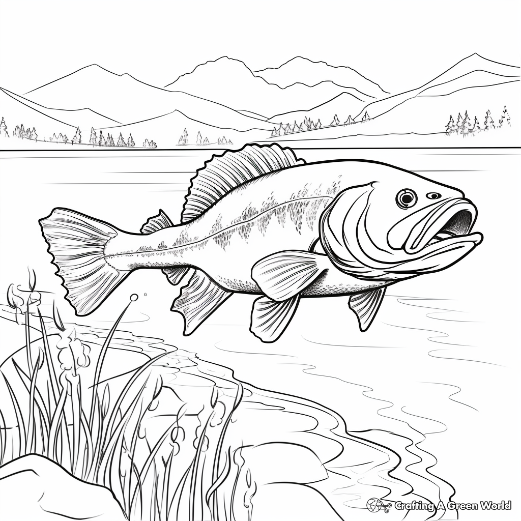 Walleye coloring pages