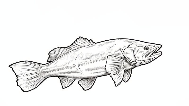 Largemouth drawing stock illustrations â largemouth drawing stock illustrations vectors clipart