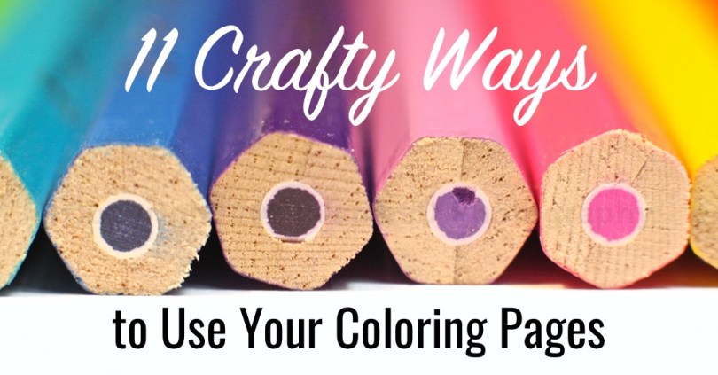 Crafty ways to use your coloring pages