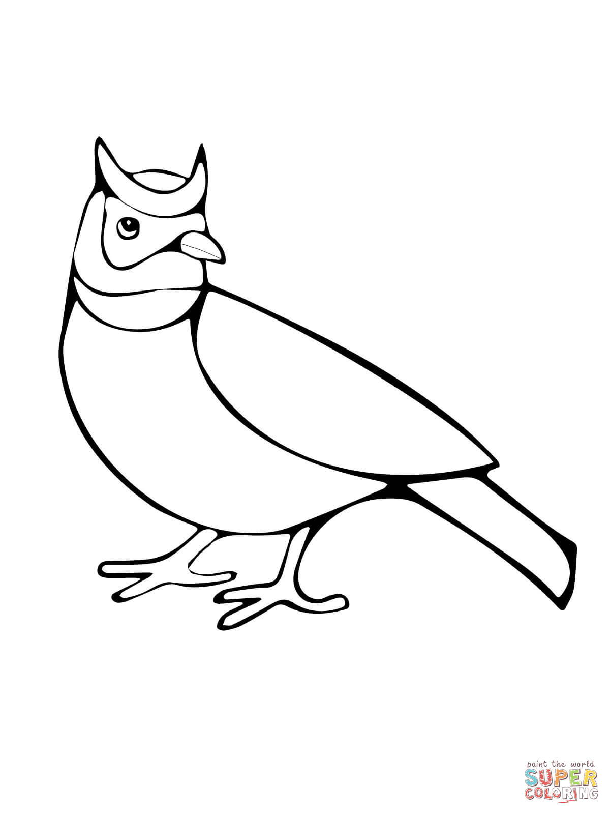 Horned lark coloring page free printable coloring pages