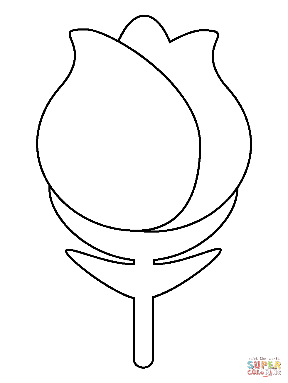 Rose emoji coloring page free printable coloring pages