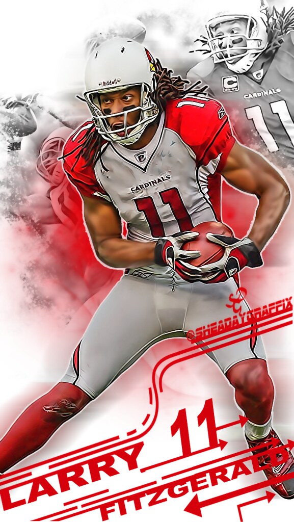 Player Arizona Cardinals Player Larry Fitzgerald Larryfitzgerald Larry  Fitzgerald Larry Darnell Fitz Digital Art by Wrenn Huber - Pixels