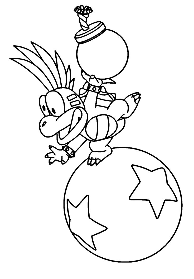 Pin on koopalings coloring pages