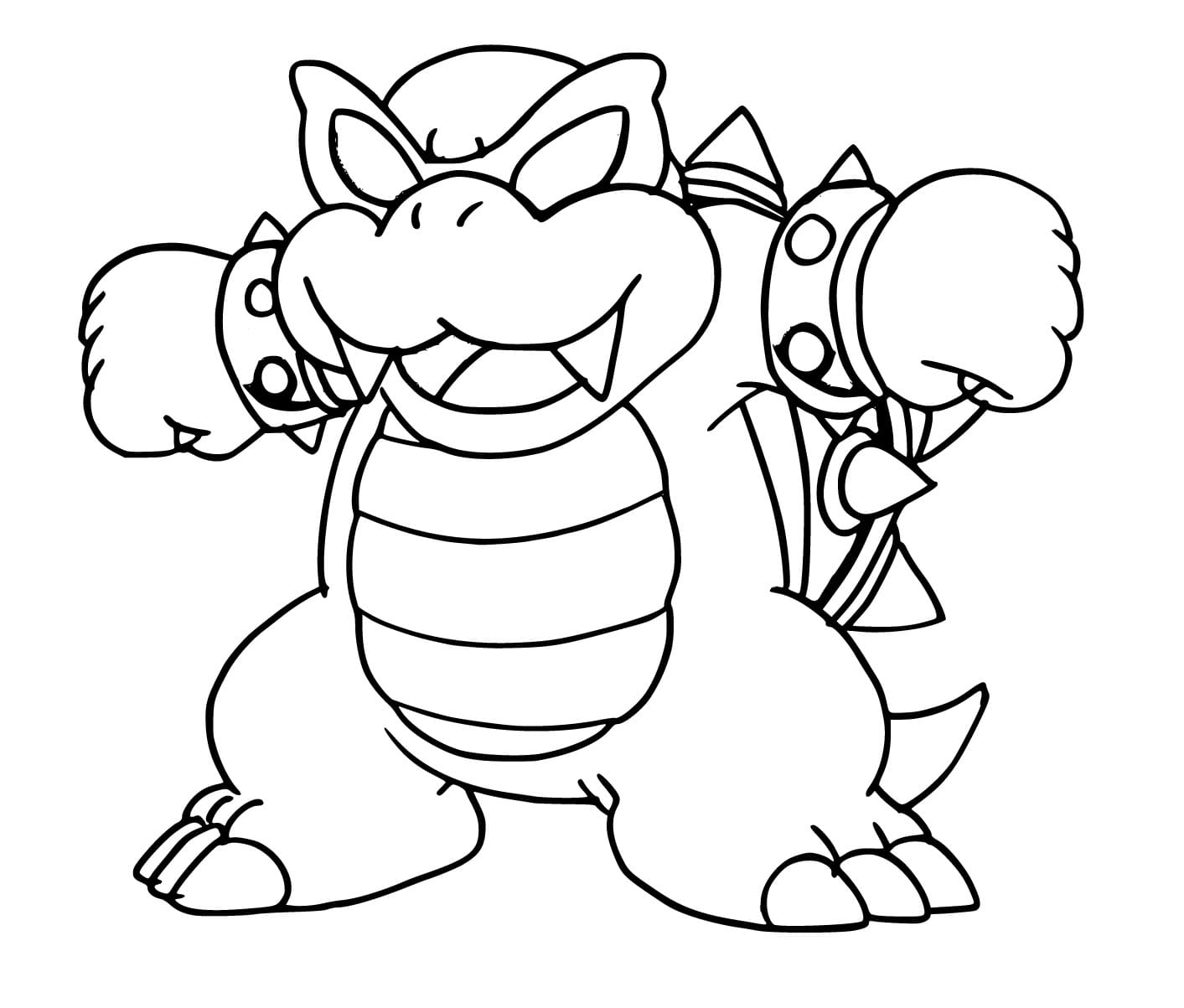 Roy koopa koopalings coloring page