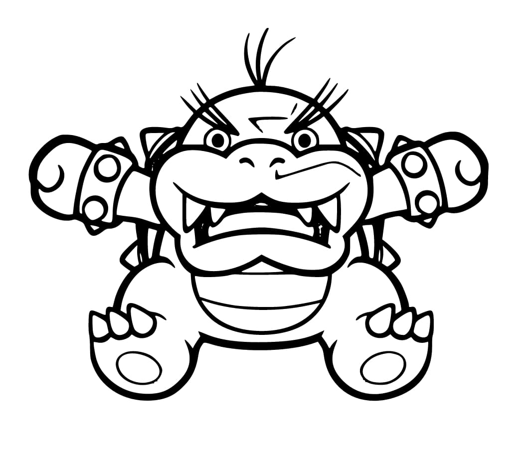 Morton koopa jr koopalings coloring page