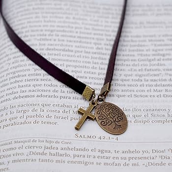 Blbmh leather bookmark bible ribbon book mark tree of life cross christian gifts for women men book lovers