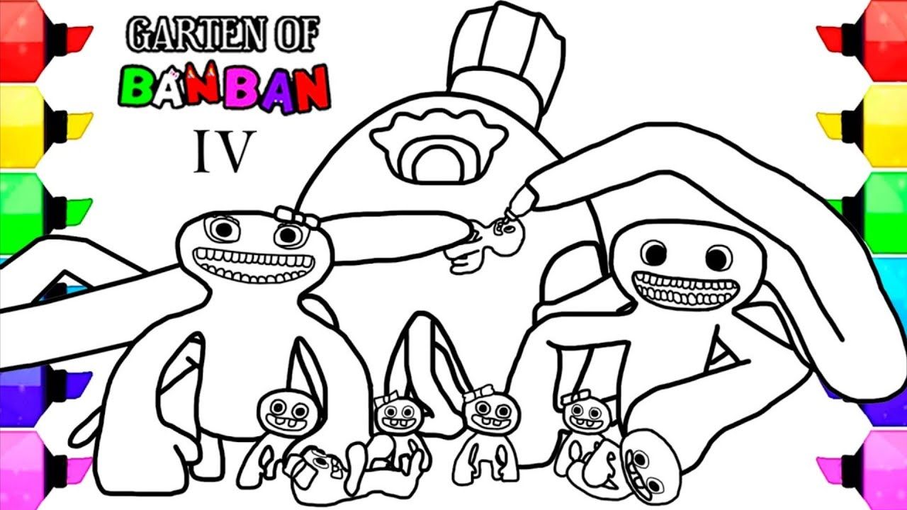 Garten of banban coloring pages â art art banban colorir