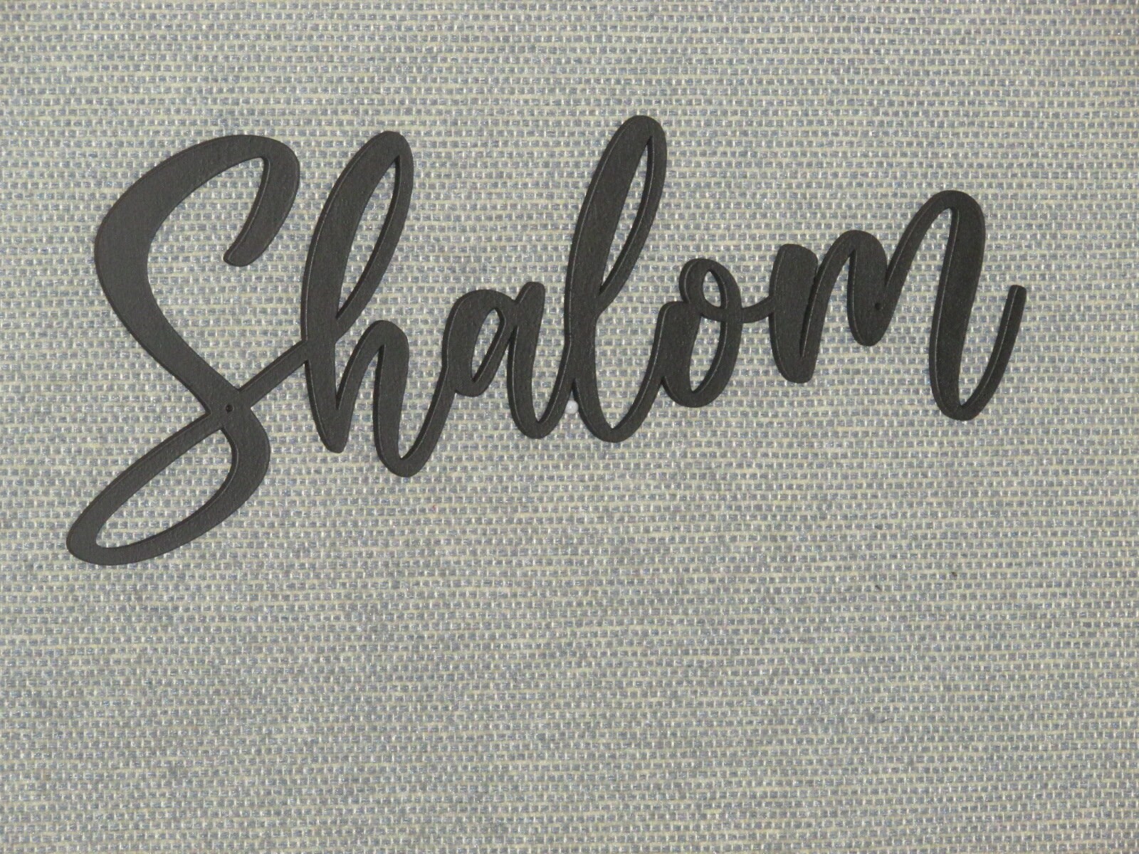 Shalom wood wall word decor art sign choose your size and color free shipping