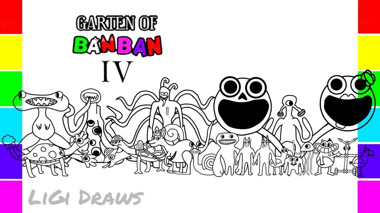 Garten of banban new coloring pages color new fifth teaser trailer cartoon