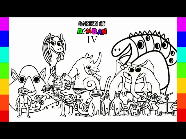 Coloring pages pickaleena patched willy with all new bossesgarten of banban coloring page ncs