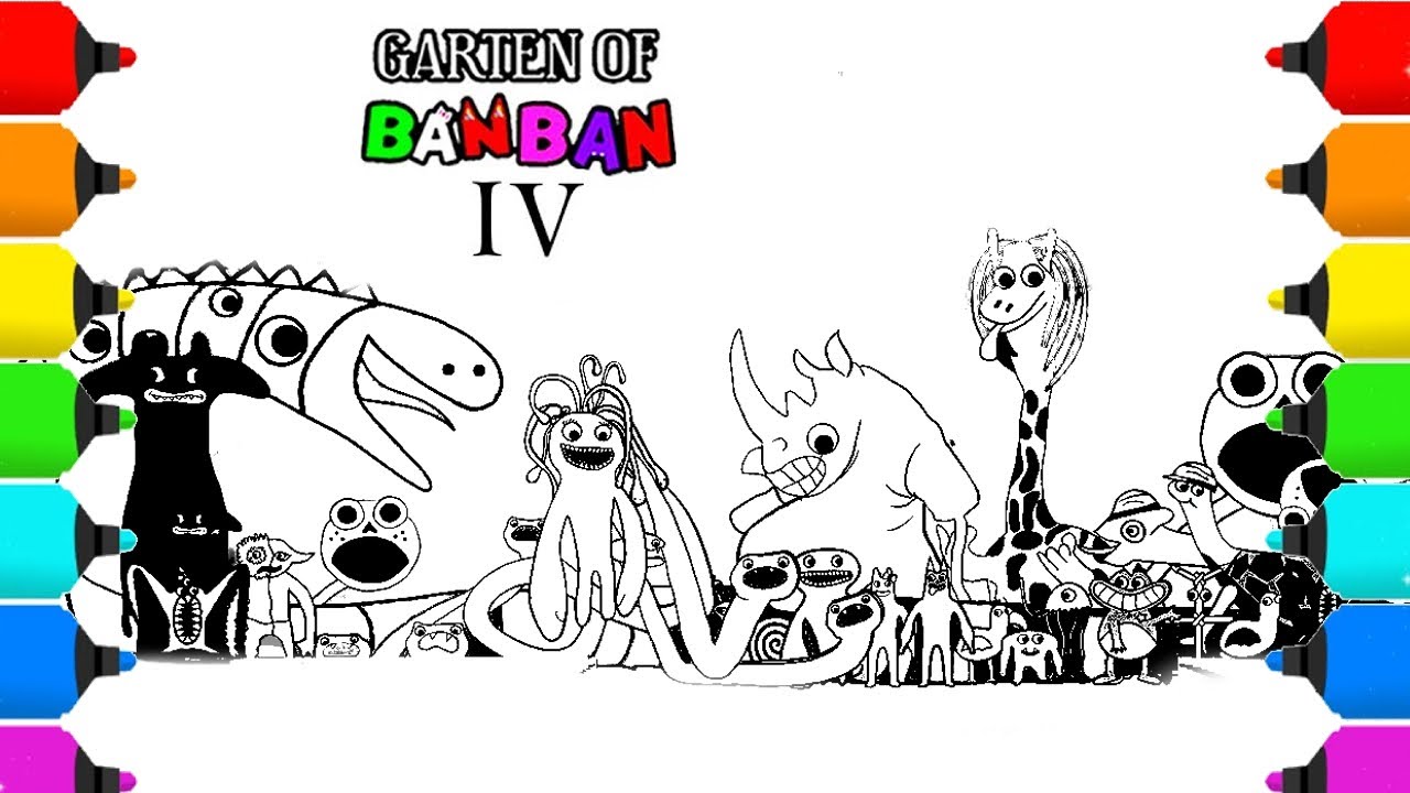 Coloring pages garten of banban