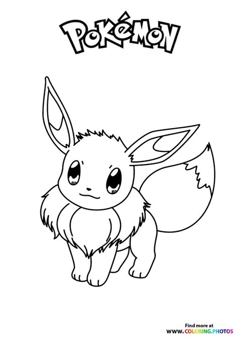 Pokemon eevee coloring sheets