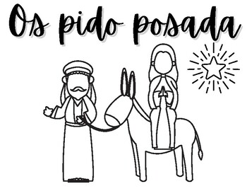 Las posadas coloring pages by una profe para todos tpt