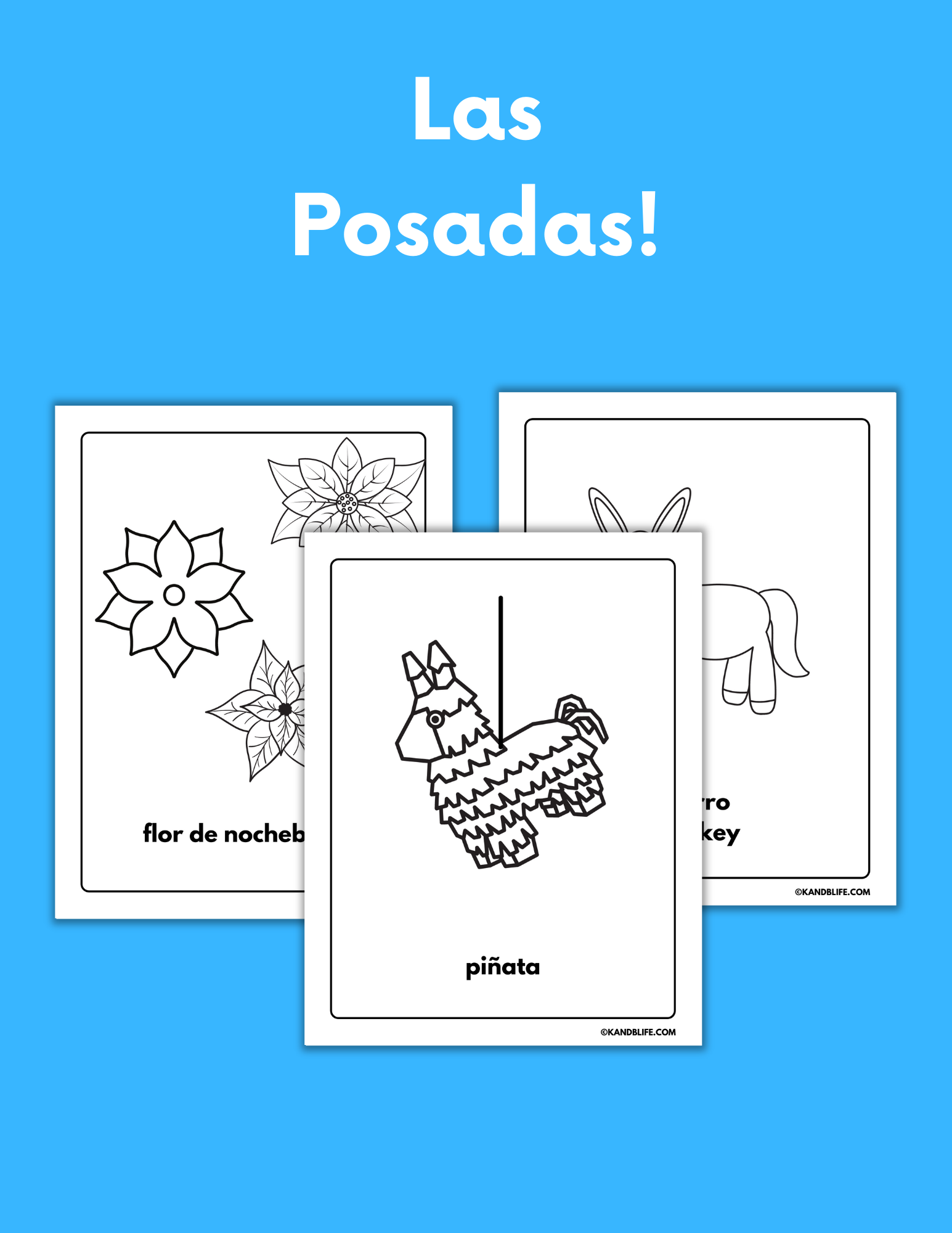 Spanish winter holidays coloring pages