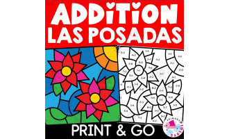 Las posadas color by number code christmas in mexico coloring pages by teach simple