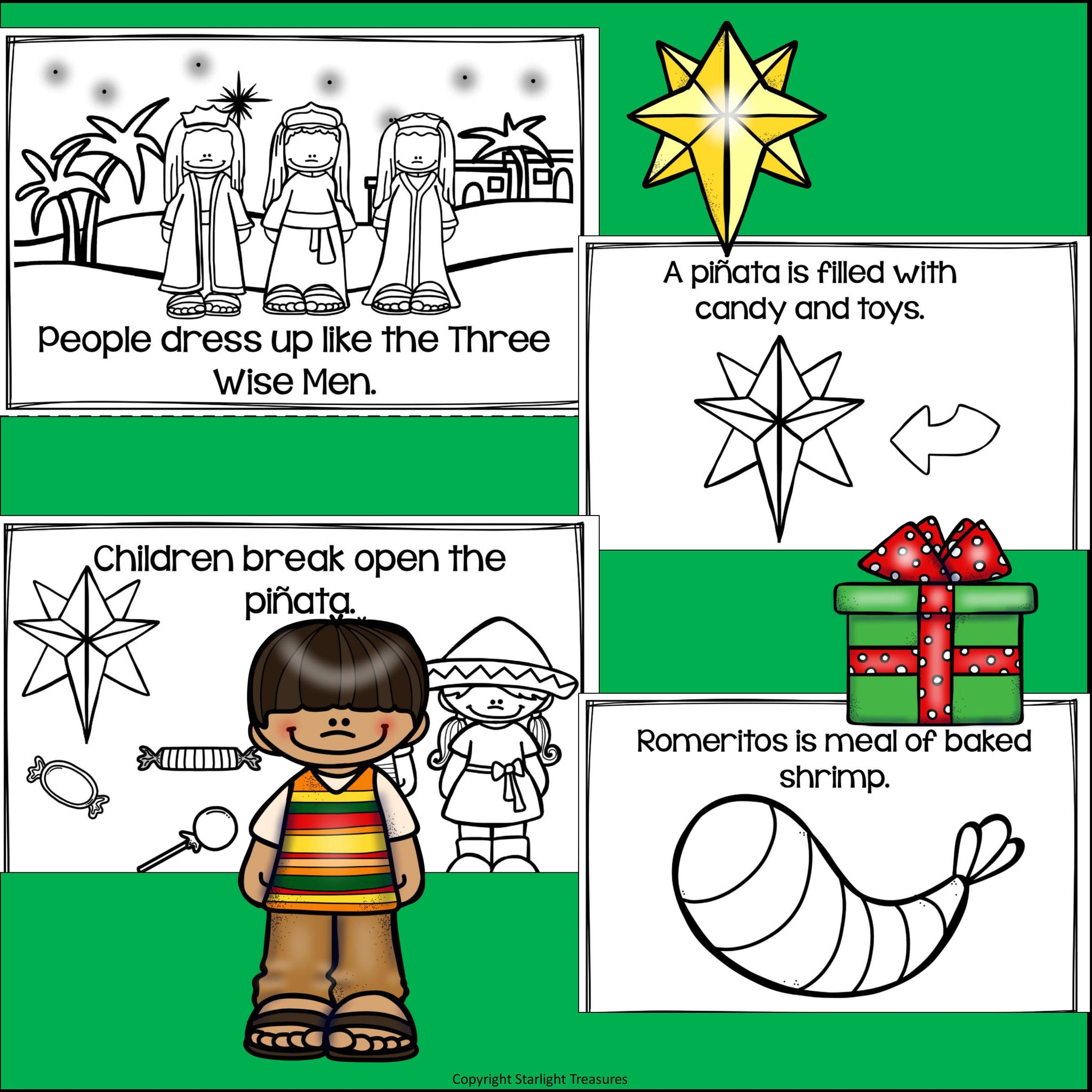 Christmas in mexico las posadas mini book for early readers â starlight treasures llc