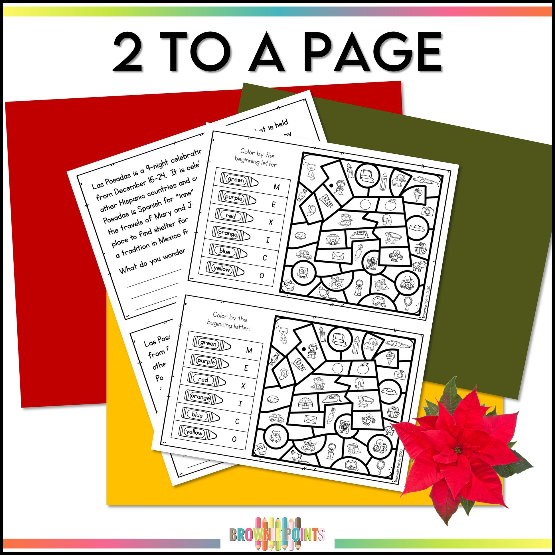 Las posadas mini book â brownie points teaching