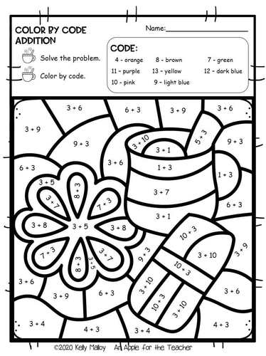 Las posadas activity coloring pages sheets addition color by number code