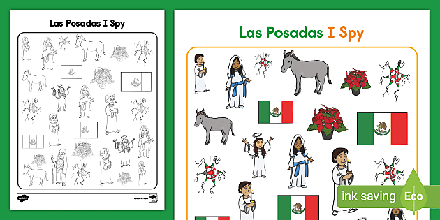 Las posadas i spy activity teacher