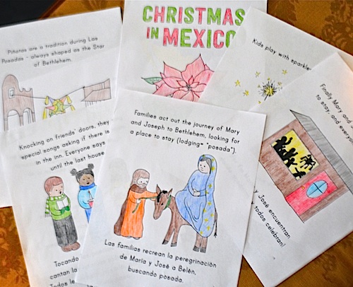 Las posadas a bilingual minibook to learn about christmas in mexico