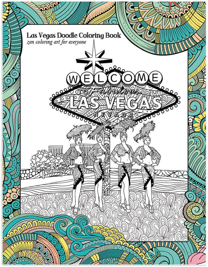 Las vegas doodle coloring book doodle coloring coloring books doodles