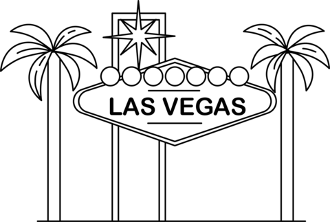 Las vegas coloring page free printable coloring pages