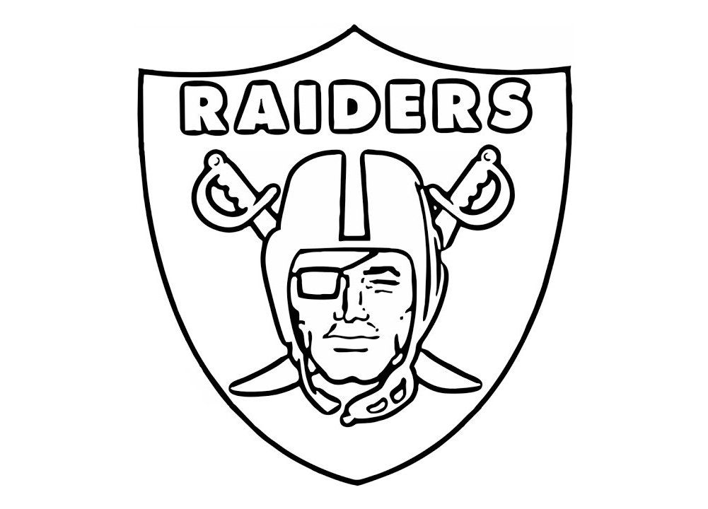 Raiders logo coloring pages oakland raiders logo raiders tattoos raiders