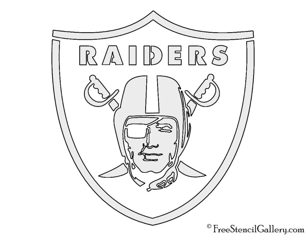 Nfl oakland raiders stencil free stencil gallery logo outline oakland raiders nfl oakland raiders