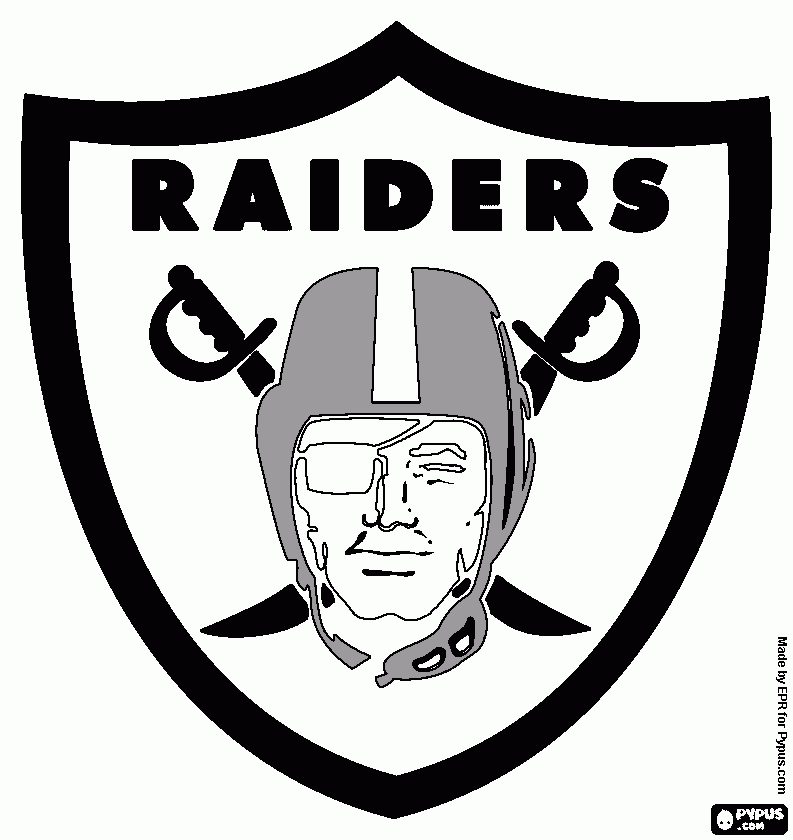 Raiders logo coloring pages coloring pages raiders color