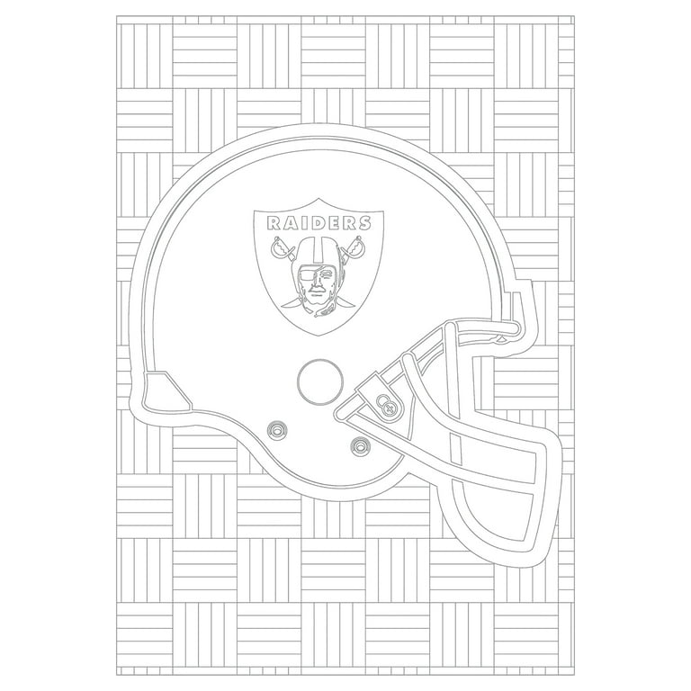 In the sports zone nfl adult coloring book oakland raiders