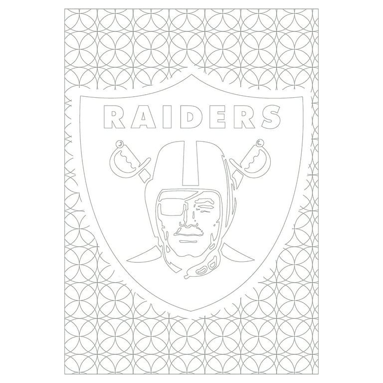 In the sports zone nfl adult coloring book oakland raiders