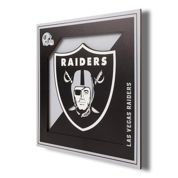 Nfl las vegas raiders d logo series wall art