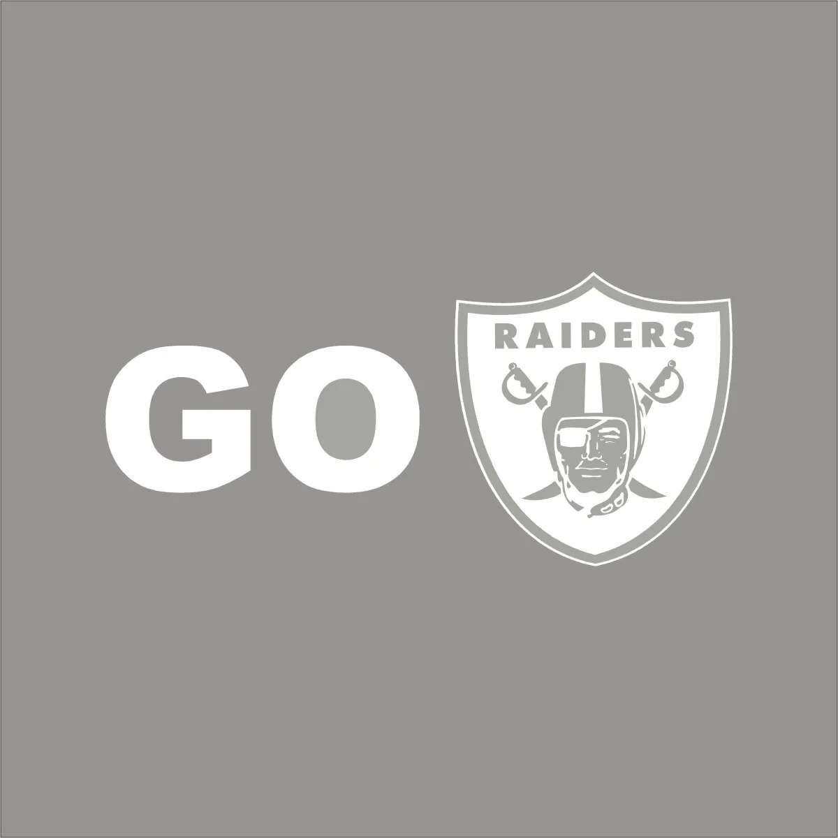 Go las vegas raiders color nfl window wall vinyl decal sticker