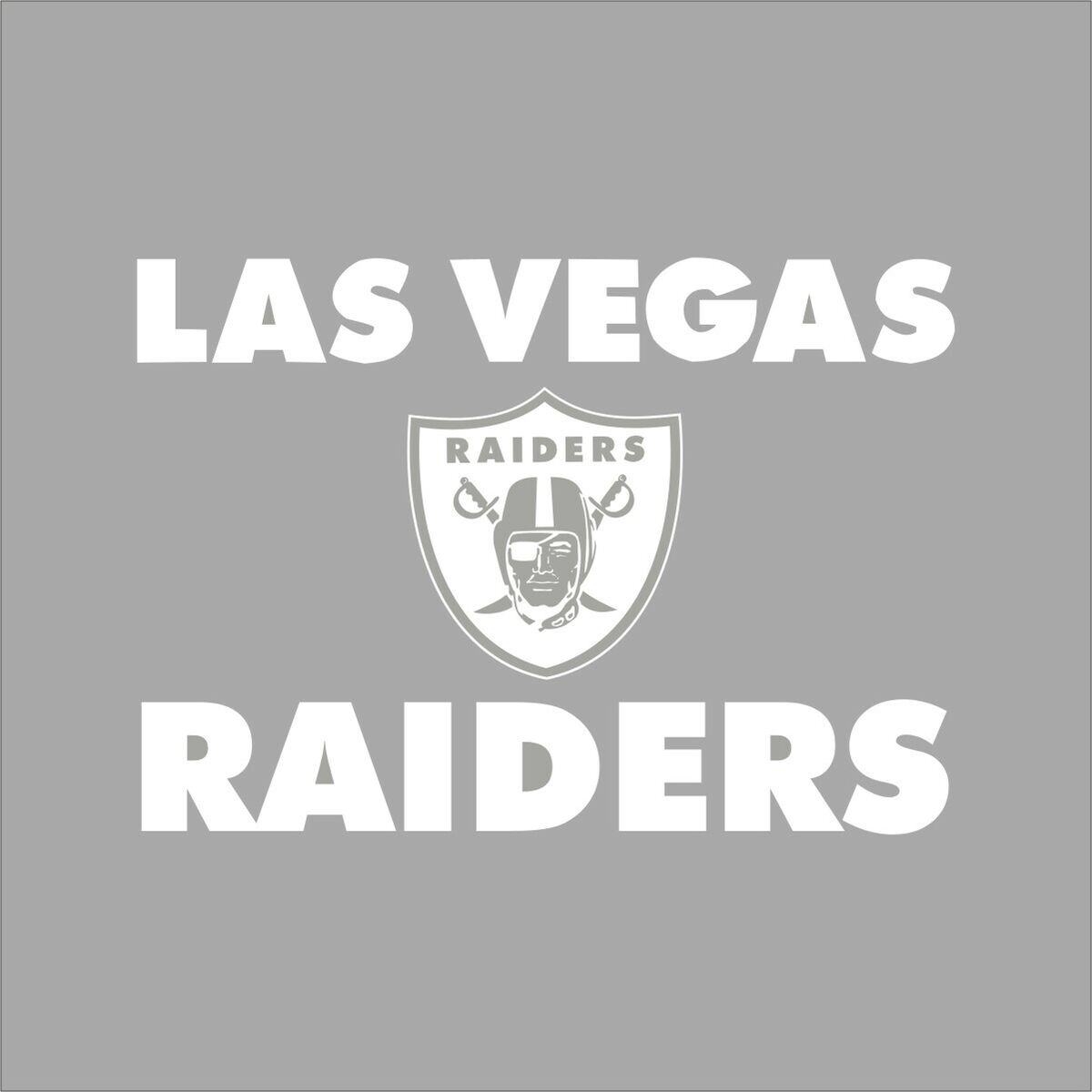 Las vegas raiders nfl team logo color vinyl decal sticker car window wall