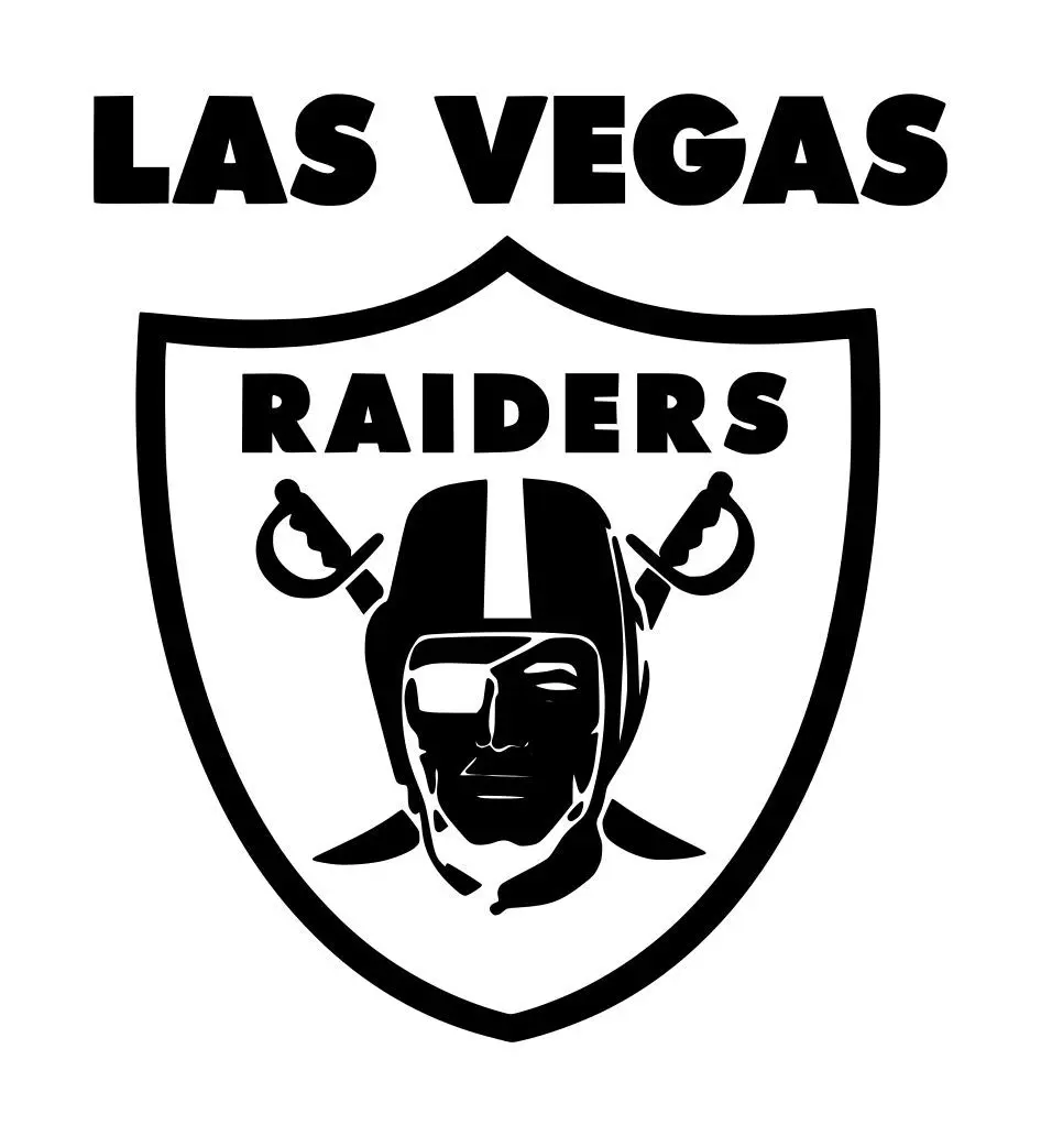 Las vegas raiders decal x choose color