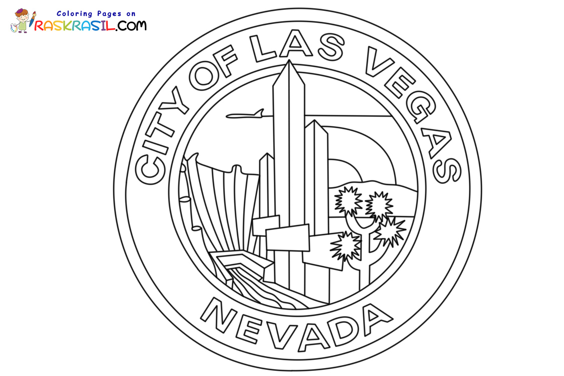 Las vegas coloring pages