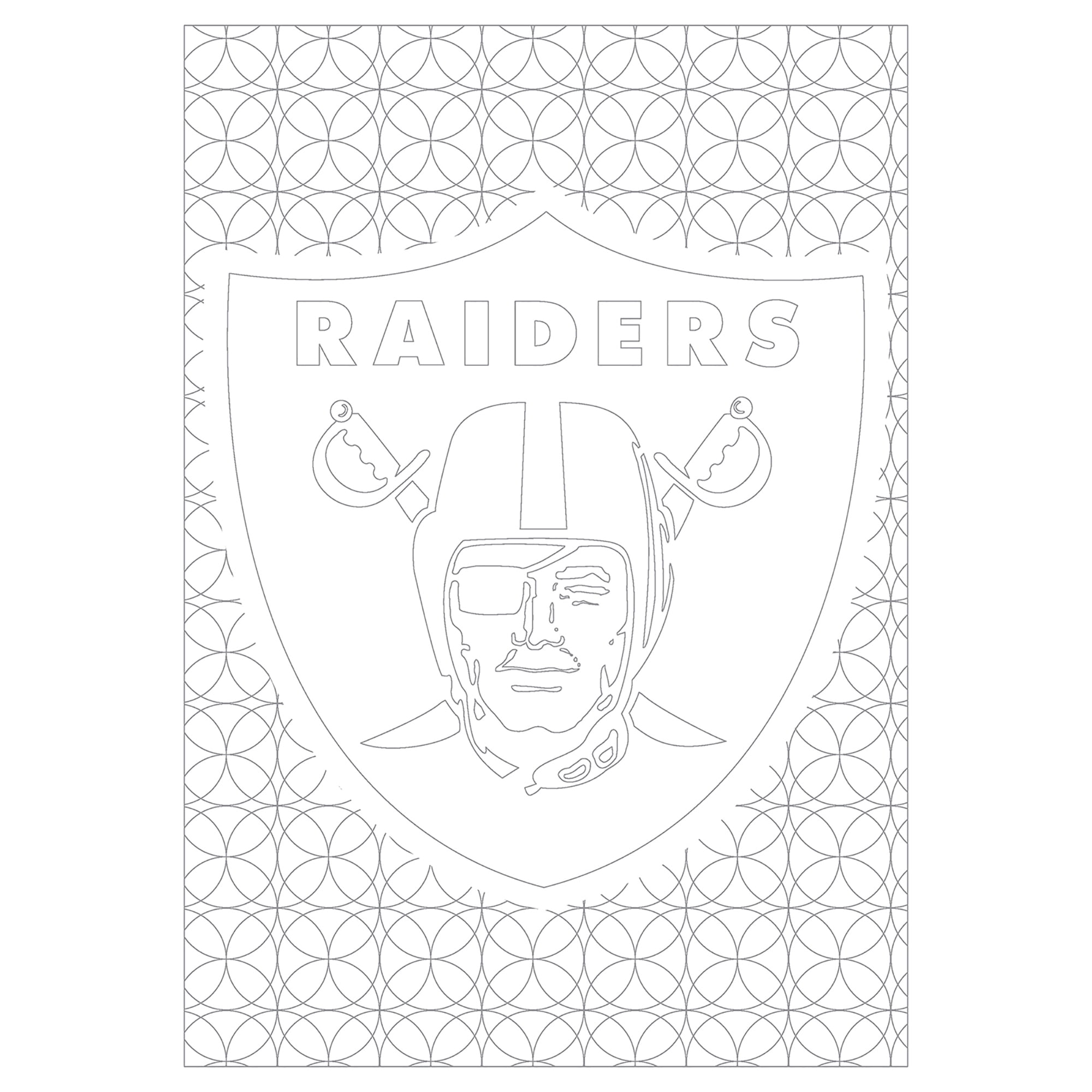 In the sports zone nfl adult coloring book oakland raiders