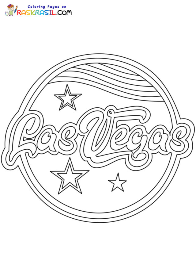 Las vegas coloring pages