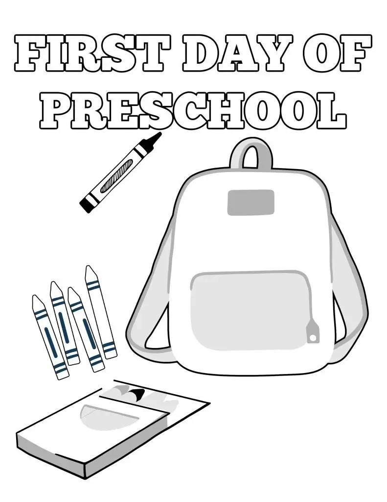 Free back to school coloring pages for kids