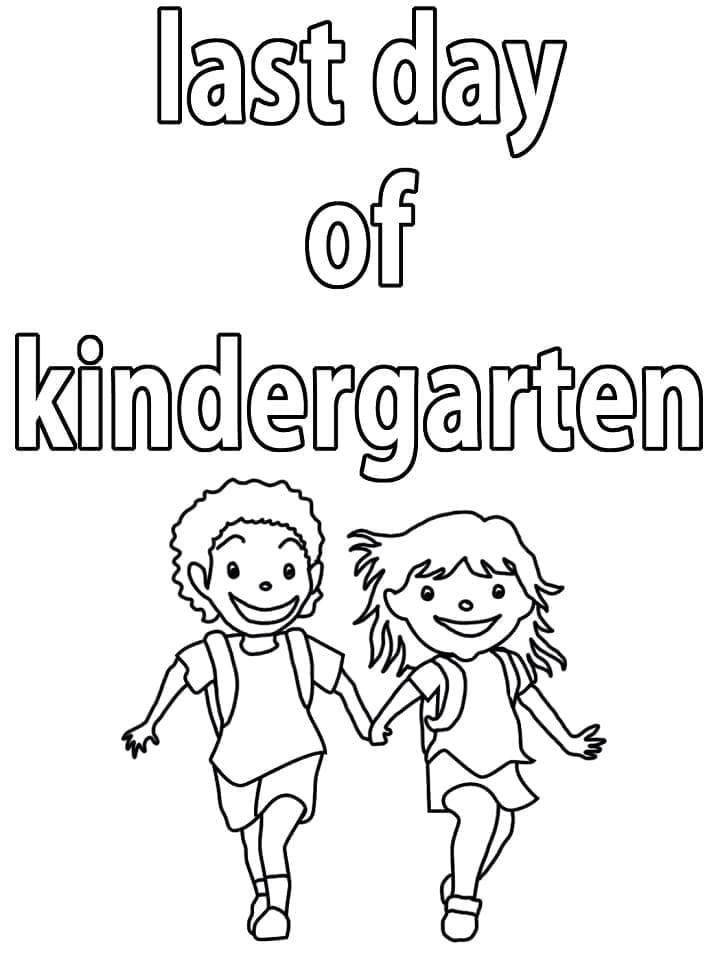 Last day of school coloring pages