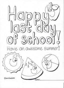 Last day of school memory fun school coloring pages last day of school school memories