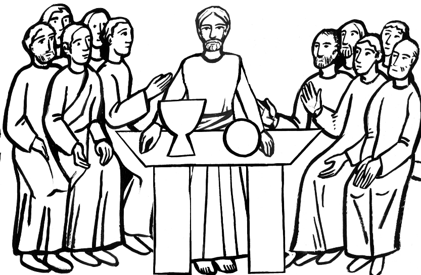 Free printable last supper coloring pages